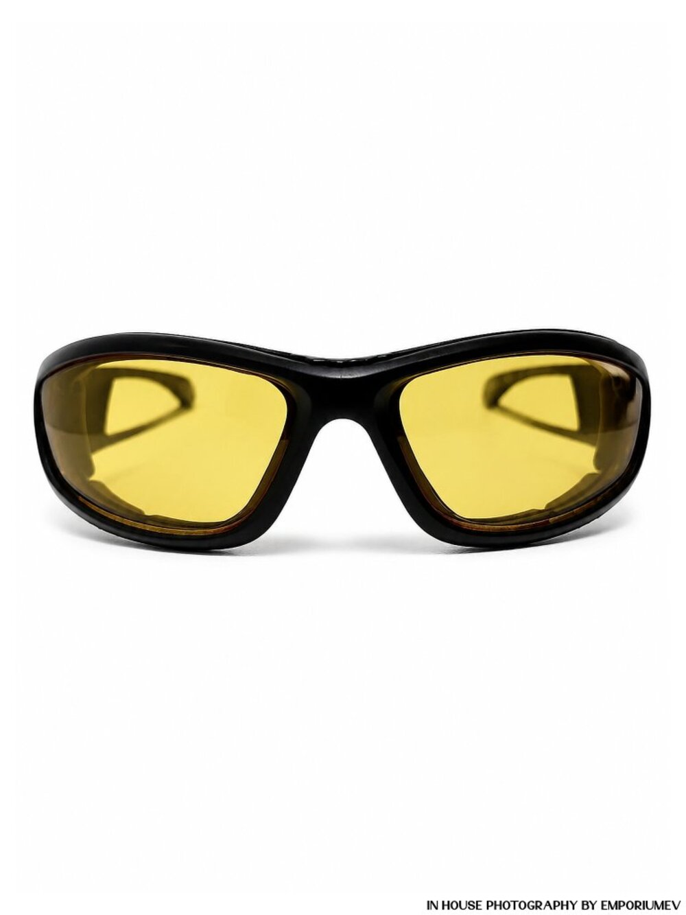 evgothicjewelry PC2069PHC/ND Black Frame Yellow Lenses Men Women Sunglasses